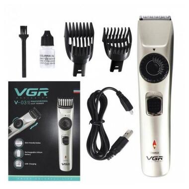 Бездротова машинка для стрижки волосся VGR V 031 USB CHARGE (49065) фото №1
