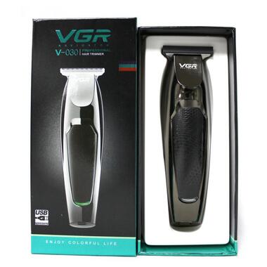Машинка для стрижки волосся VGR V-030, чорна фото №4