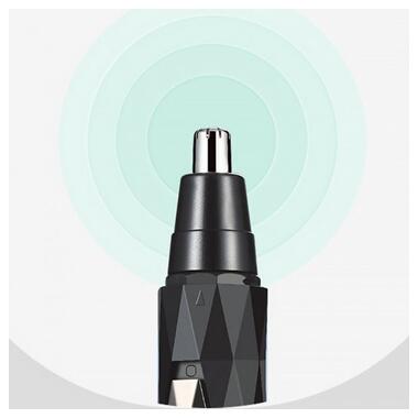 Електричний триммер для носа вух скронь Kemei KM-6673 2 в 1 фото №3