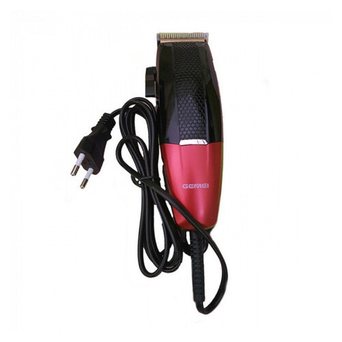Професійна машинка для стрижки волосся Gemei GM-807 9W, Чорний/Червоний фото №1
