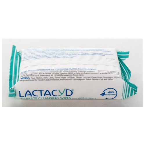 Серветки для інтимної гігієни Lactacyd Антибактеріальні 15 шт (5391520945632) фото №5