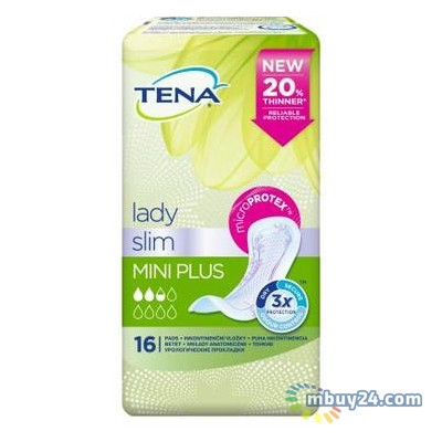 Урологічні прокладки Tena Lady Slim Mini Plus 16шт (7322540852868) фото №1