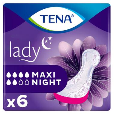 Урологічні прокладки Tena Lady Maxi Night 6 шт. (7322541120850) фото №1