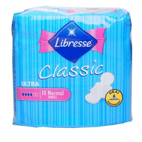 Гигиенические прокладки Libresse Classic Ultra Clip Normal Dry 10 шт (114331) фото №1