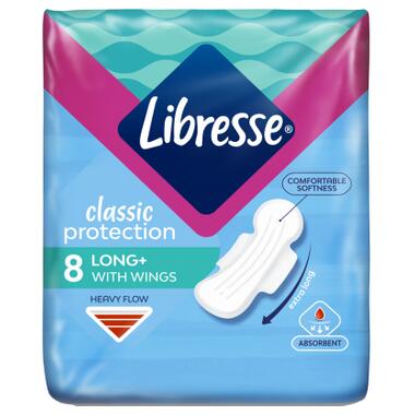 Гігієнічні прокладки Libresse Classic Protection Long 8 шт. (7322541233512) фото №1
