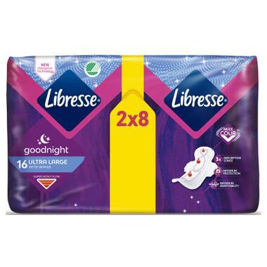 Гігієнічні прокладки Libresse Ultra Goodnight Large 16 шт. (7322540960273) фото №3