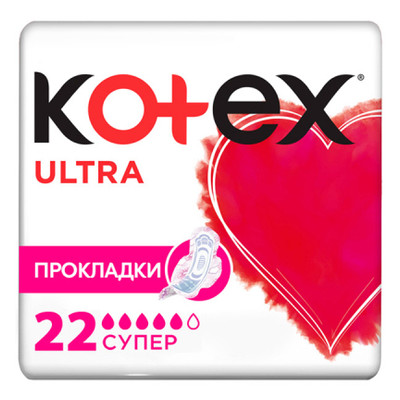 Гігієнічні прокладки Kotex Ultra Super 22 шт. (5029053569123) фото №1