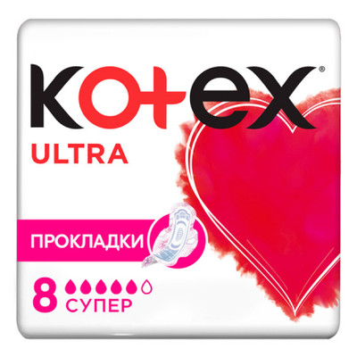 Гігієнічні прокладки Kotex Ultra Super 8 шт. (5029053542645) фото №1