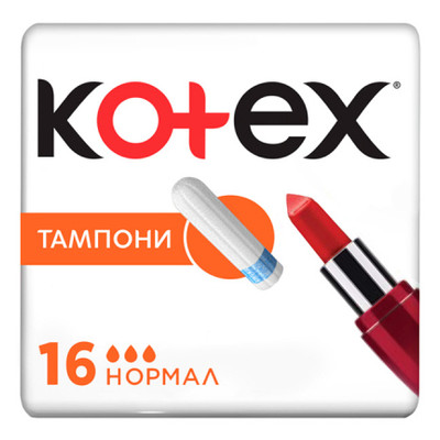Тампони Kotex Normal 16 шт. (5029053534565) фото №1