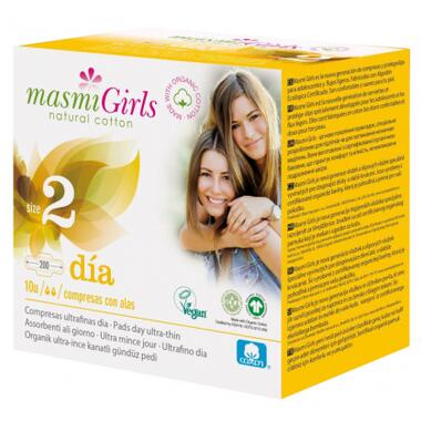 Гігієнічні прокладки Masmi Girl ультратонкі для підлітків розмір 2 10 шт. (8432984001636) фото №1