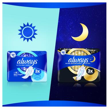 Гігієнічні прокладки Always Ultra Day&Night (Розмір 3) 28 шт. (4015400489764) фото №5