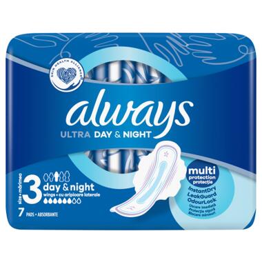 Гігієнічні прокладки Always Ultra Day&Night (Розмір 3) 7 шт. (4015400012306) фото №2