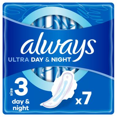 Гігієнічні прокладки Always Ultra Day&Night (Розмір 3) 7 шт. (4015400012306) фото №1