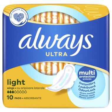 Гігієнічні прокладки Always Ultra Light 10 шт. (8700216022262) фото №2