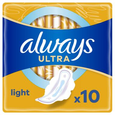 Гігієнічні прокладки Always Ultra Light 10 шт. (8700216022262) фото №1