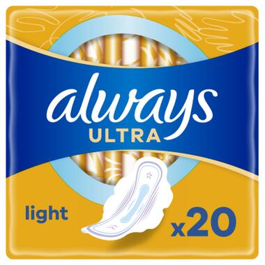 Гігієнічні прокладки Always Ultra Light 20 шт. (8700216022309) фото №1