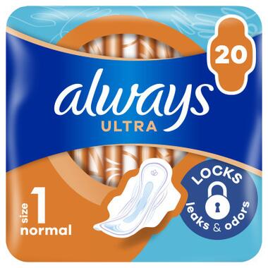 Гігієнічні прокладки Always Ultra Normal (Розмір 1) 20 шт. (8006540995839) фото №1