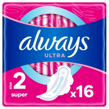Гігієнічні прокладки Always Ultra Super (Розмір 2) 16 шт. (4015400006756) фото №1