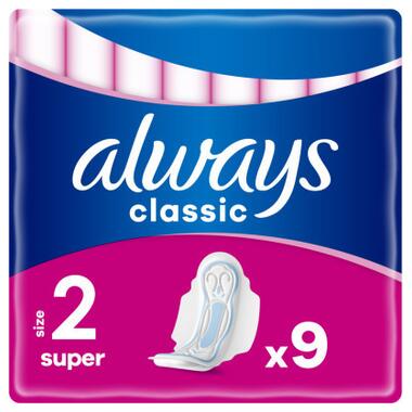 Гігієнічні прокладки Always Classic Super Розмір 2 9 шт. (4015400259459) фото №1