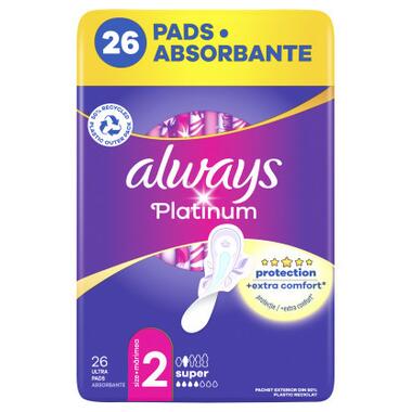 Гігієнічні прокладки Always Platinum Super Розмір 2 26 шт. (8001841913841) фото №2