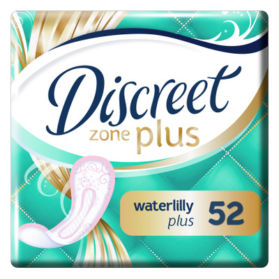 Щоденні прокладки Discreet Zone Plus Deo Waterlilly 52 шт. (8006540231746) фото №1
