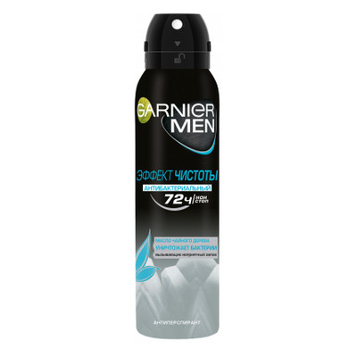 Антиперспірант Garnier Men Ефект чистоти для чоловіків 150 мл (3600541993105) фото №1