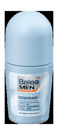 Дезодорант шариковый мужской Balea men sensitive 24h 50 мл фото №1
