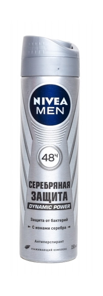 Дезодорант-антиперспірант спрей для чоловіків Nivea Срібний захист 150 мл (4005808302628) фото №1