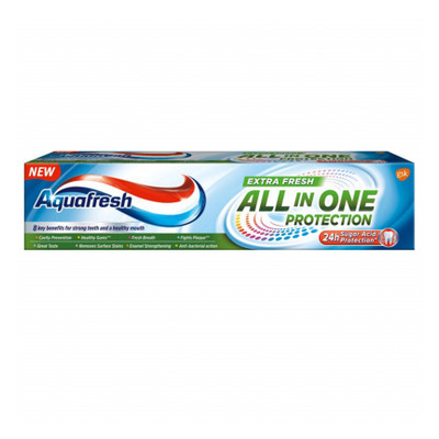 Зубна паста Aquafresh All in One Екстра свіжість 100 мл (5054563058621) фото №1