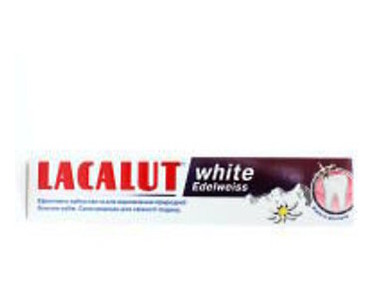 Зубная паста Lacalut white эдельвейс 75 мл (4016369699621) фото №1