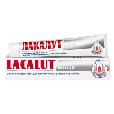 Зубна паста Lacalut white 75 мл (4016369696330) фото №2