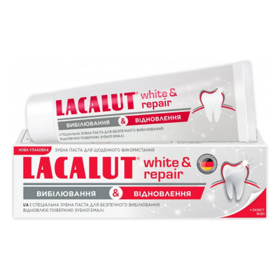 Зубна паста Lacalut white and repair 75 мл (4016369546154) фото №1