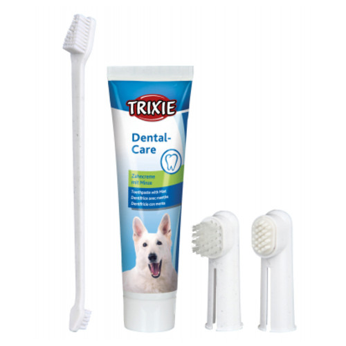 Зубна паста для тварин Trixie із щіткою для собак (4011905025612) фото №1