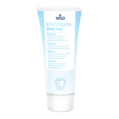 Зубна паста Dr. Wild Emofluor Daily Care зі стабілізованим фторидом олова 75мл (7611841701686) фото №1