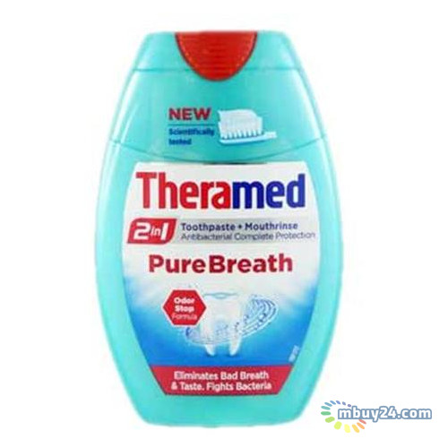Зубная паста Theramed Pure Breath 2в1 75 мл Бельгия фото №1