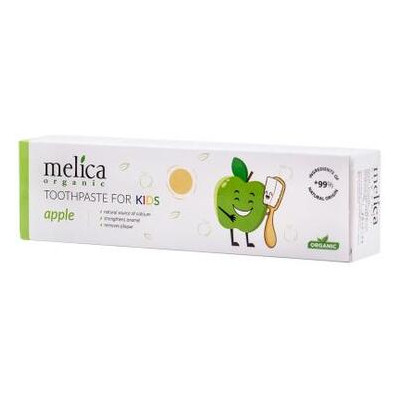 Дитяча зубна паста Melica organic Яблуко 100 мл (4770416003600) фото №1