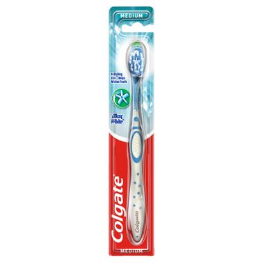 Зубна щітка Colgate Max White відбілююча середньої жорсткості (8714789417066) фото №1