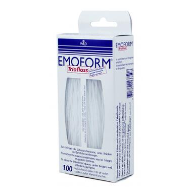 Зубна нитка Dr. Wild Emoform Triofloss суперфлос 100 шт. (7611841137508) фото №1