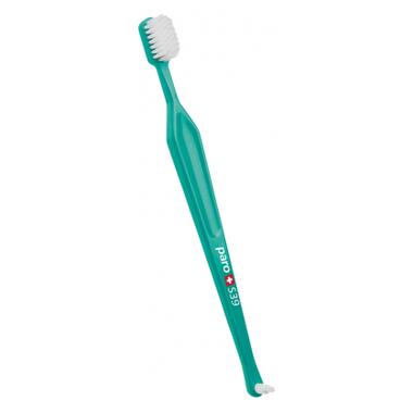 Зубна щітка Paro Swiss S39 в поліетиленовій уп. м'яка Зелена (7610458097150-green) фото №1