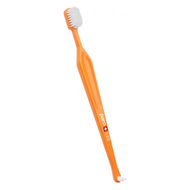 Зубна щітка Paro Swiss S39 в поліетиленовій уп. м'яка Помаранчева (7610458097150-orange) фото №1