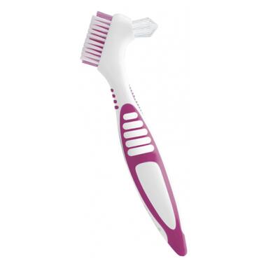 Зубна щітка Paro Swiss clinic denture brush для зубних протезів рожева (7610458009208-pink) фото №1