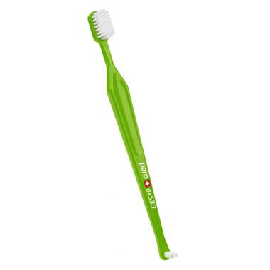 Зубна щітка Paro Swiss exS39 ультрамягкая салатовая (7610458007143-light-green) фото №1