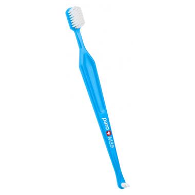 Зубна щітка Paro Swiss M39 середньої жорсткості блакитна (7610458007167-blue) фото №1