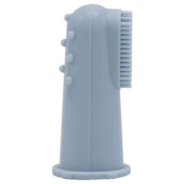 Дитяча зубна щітка Difrax Cиліконова масажна Blue (377 Blue) фото №1