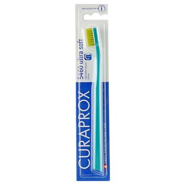 Зубна щітка Curaprox CS 5460 Ultra Soft Ультрам'яка D 0.10 мм Бірюзова із салатовою щетиною (CS 5460-29) фото №1