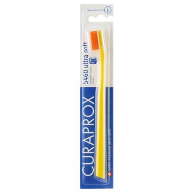 Зубна щітка Curaprox CS 5460 Ultra Soft Ультрам'яка D 0.10 мм Жовта з помаранчевою щетиною (CS 5460-01) фото №1