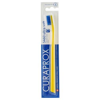 Зубна щітка Curaprox CS 5460 Ultra Soft Ультрам'яка D 0.10 мм Жовта із синьою щетиною (CS 5460-02) фото №1
