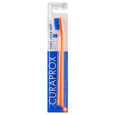 Зубна щітка Curaprox CS 5460 Ultra Soft Ультрам'яка D 0.10 мм Помаранчева із синьою щетиною (CS 5460-04) фото №1