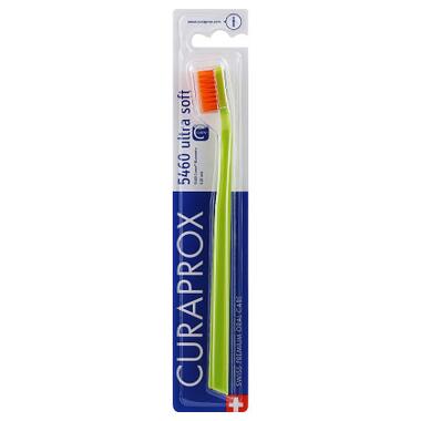 Зубна щітка Curaprox CS 5460 Ultra Soft Ультрам'яка D 0.10 мм Салатова з помаранчевою щетиною (CS 5460-33) фото №1