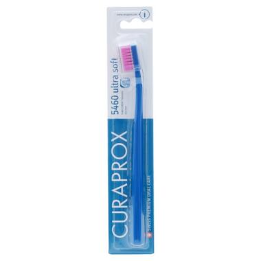 Зубна щітка Curaprox CS 5460 Ultra Soft Ультрам'яка D 0.10 мм Темно-синя з рожевою щетиною (CS 5460-22) фото №1